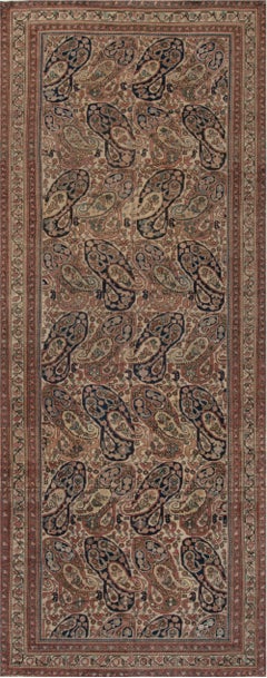 Doris Leslie Blau Malayer - Runner antico in tinta calda - C.C. 1900 Malayer