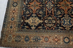 Doris Leslie Blau Malayer Antique Floral Warm Tan Rug - c. 1880 Herati Pattern