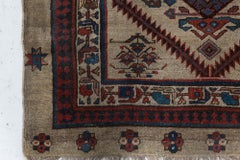 Doris Leslie Blau Malayer Antique Medallion Geometric Beige Runner - c. 1900