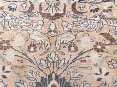Doris Leslie Blau Meshad Antique Allover Light Beige Hand-Knotted Rug - c. 1900