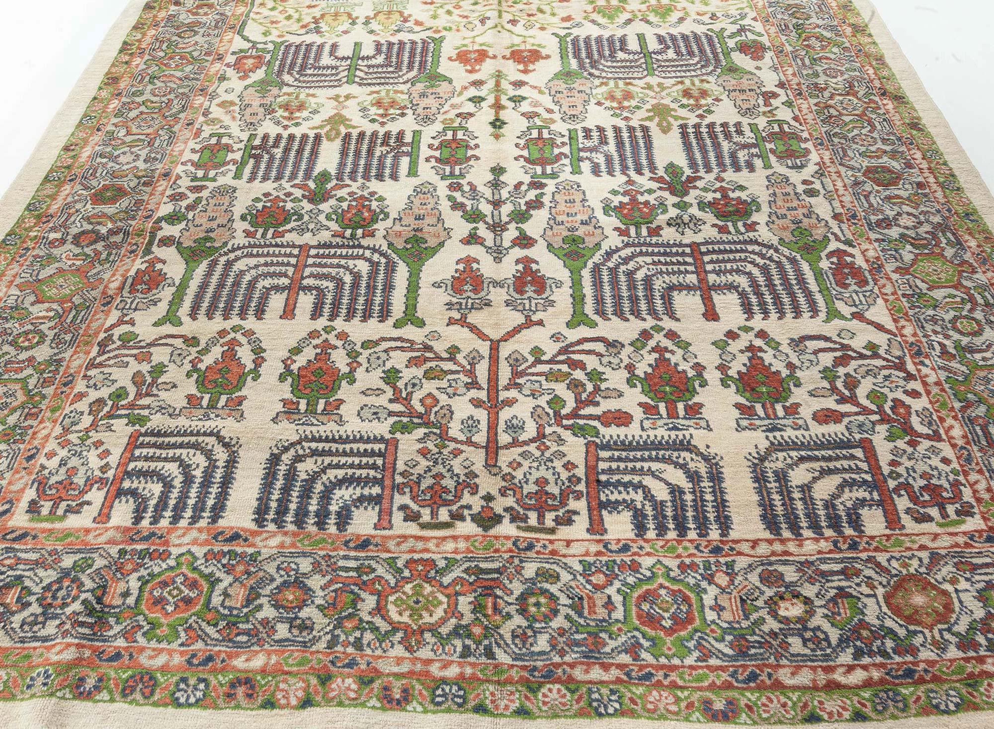 Doris Leslie Blau Mid-20th Century Antique Persian Sultanabad Rug For Sale 1