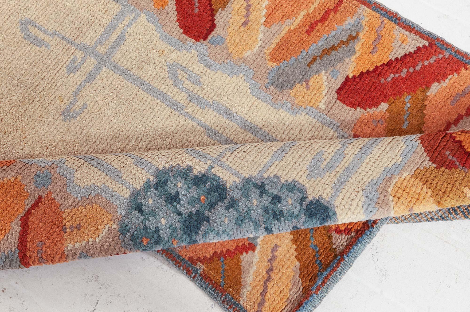 Doris Leslie Blau Mid-20th century Art Deco Handmade Wool Rug For Sale 1