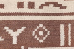 Doris Leslie Blau Mid-20th Century Finnish Brown, Beige Wool Rug