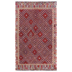 Doris Leslie Blau Mid-20th Century Handmade Vintage Rag Rug