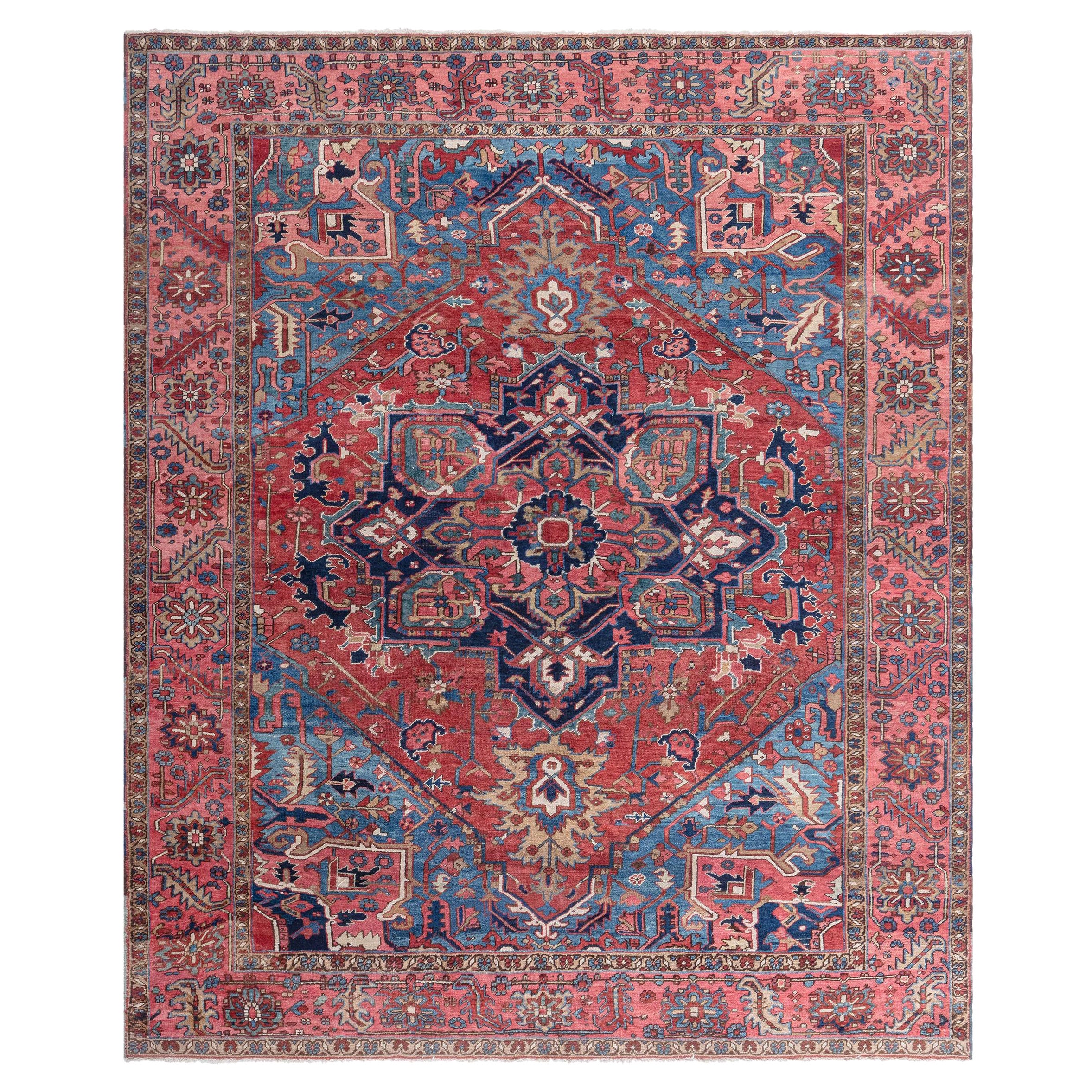 Doris Leslie Blau Persischer Heriz-Teppich aus der Mitte des 20.