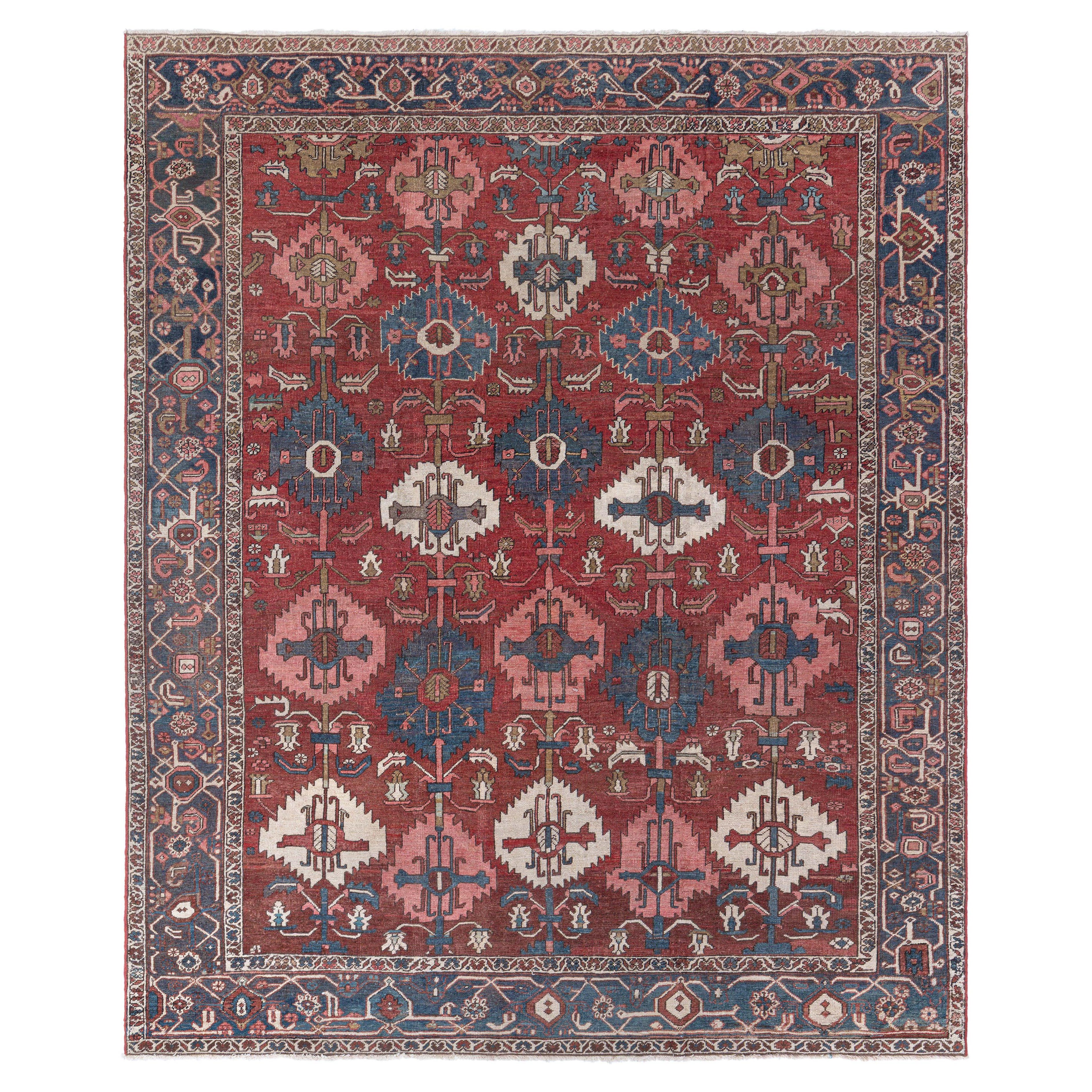 Doris Leslie Blau Persischer Heriz-Teppich aus der Mitte des 20.