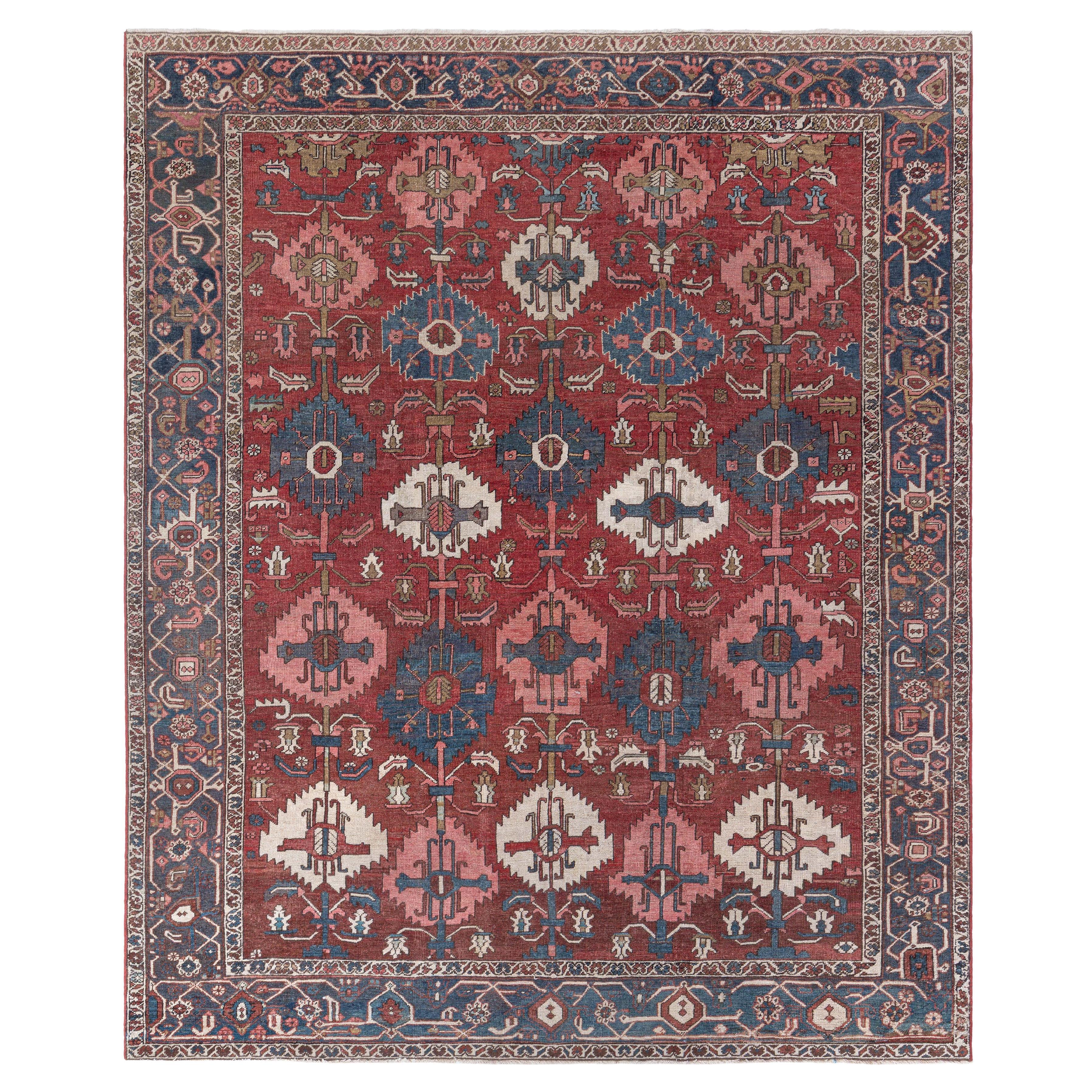 Tappeto persiano Heriz di Doris Leslie Blau della metà del XX secolo