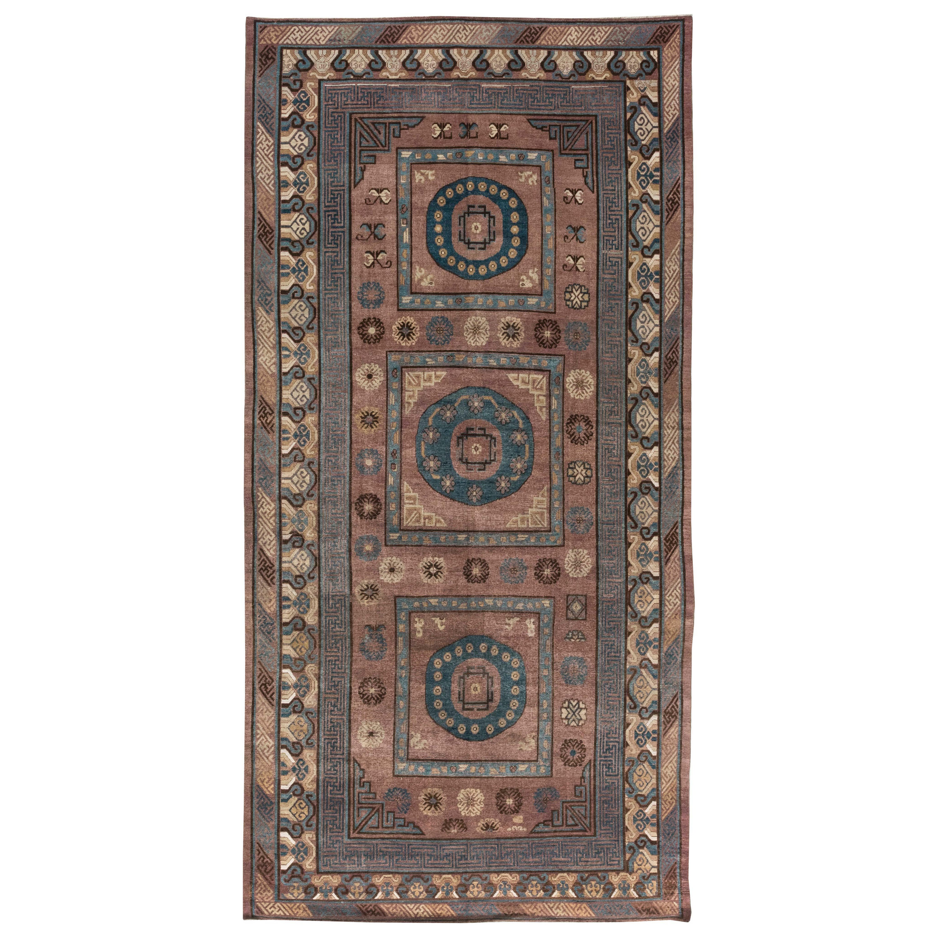 Tapis Samarkand de Doris Leslie Blau du milieu du 20e siècle, noué à la main en vente