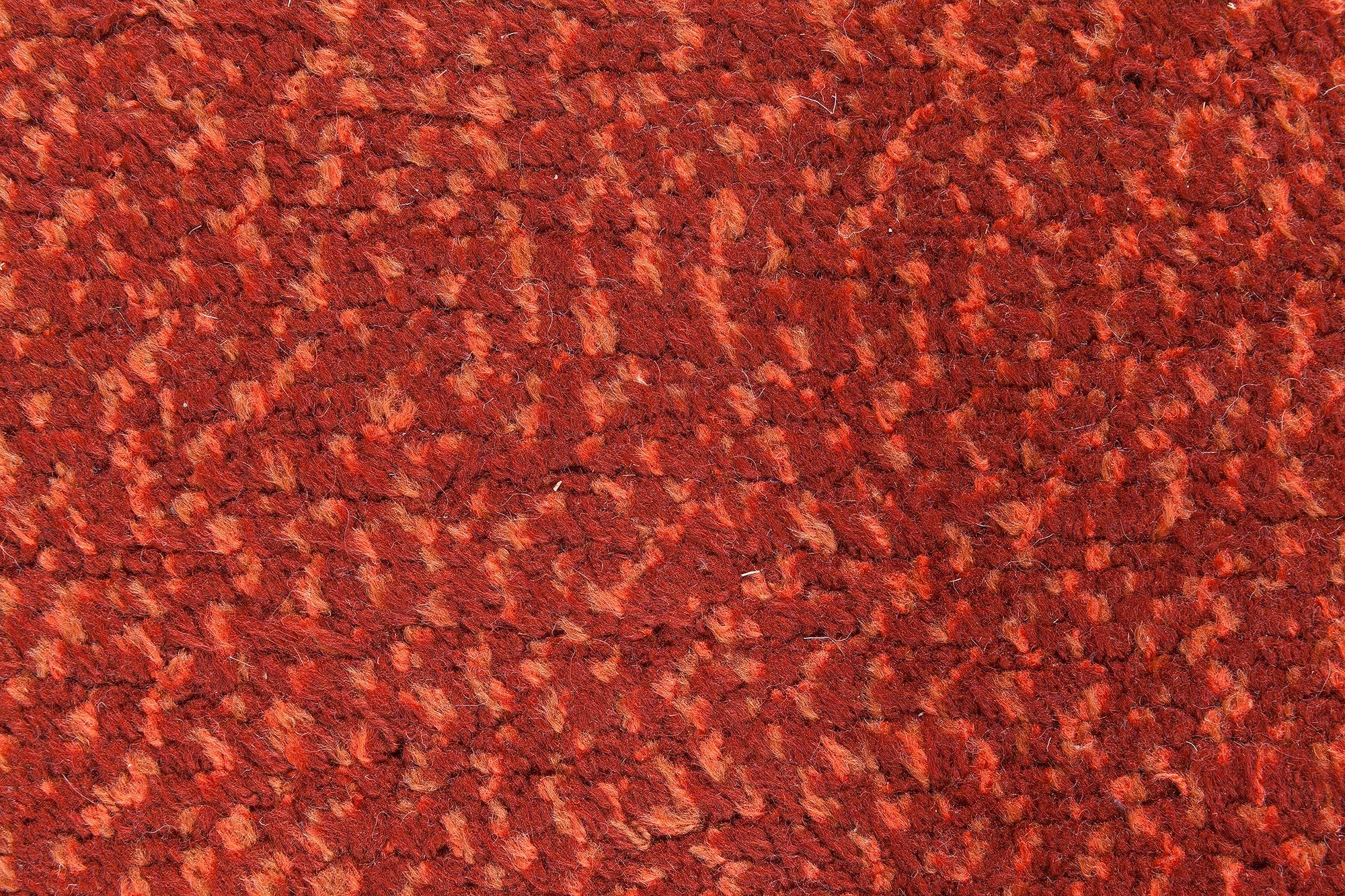 Hand-Woven Vintage Swedish Double Woven Pile Rug in Rich Red, at Doris Leslie Blau For Sale