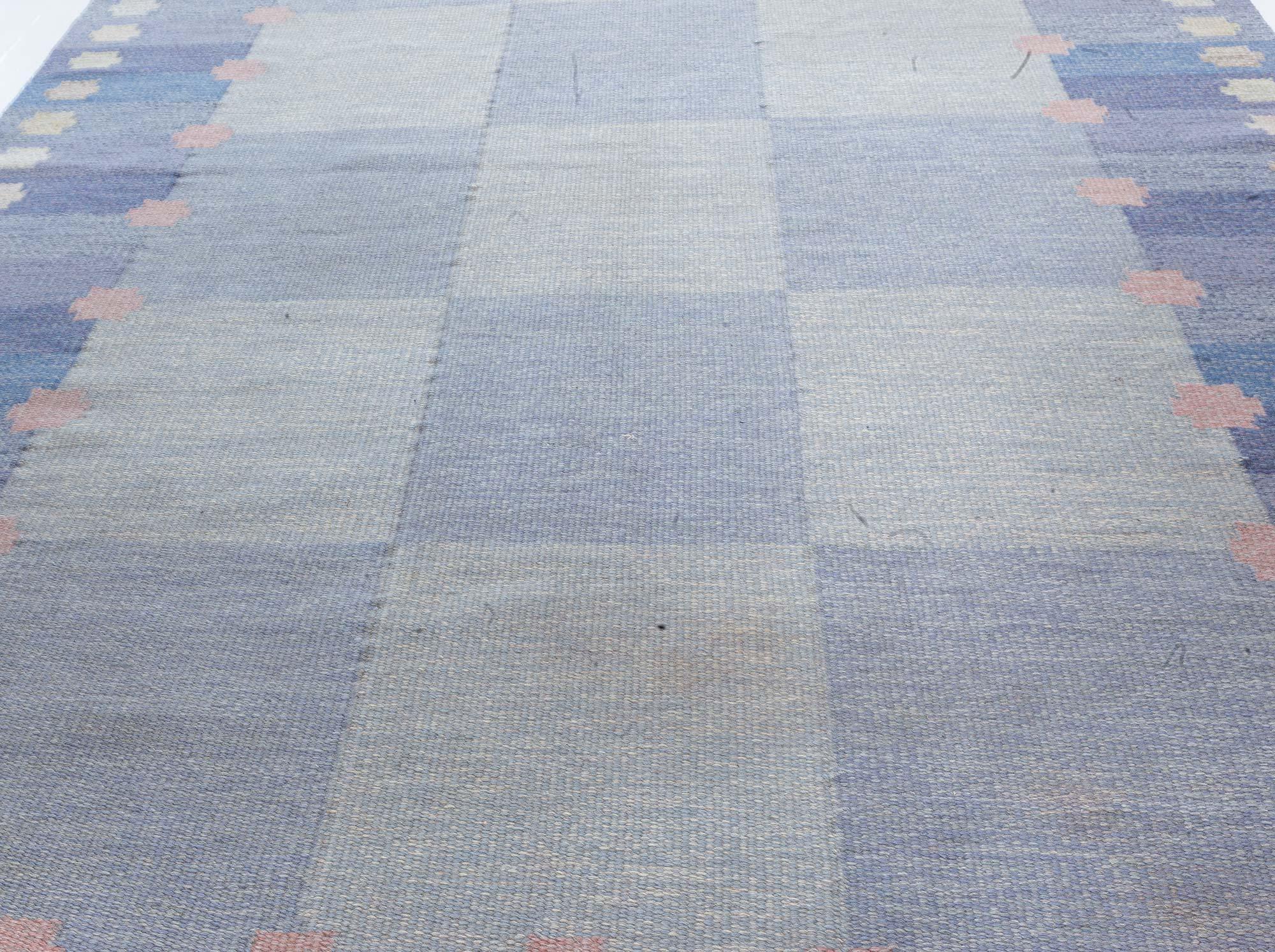 Alfombra sueca vintage de tejido plano de Agda Österberg, en Doris Leslie Blau Escandinavo en venta