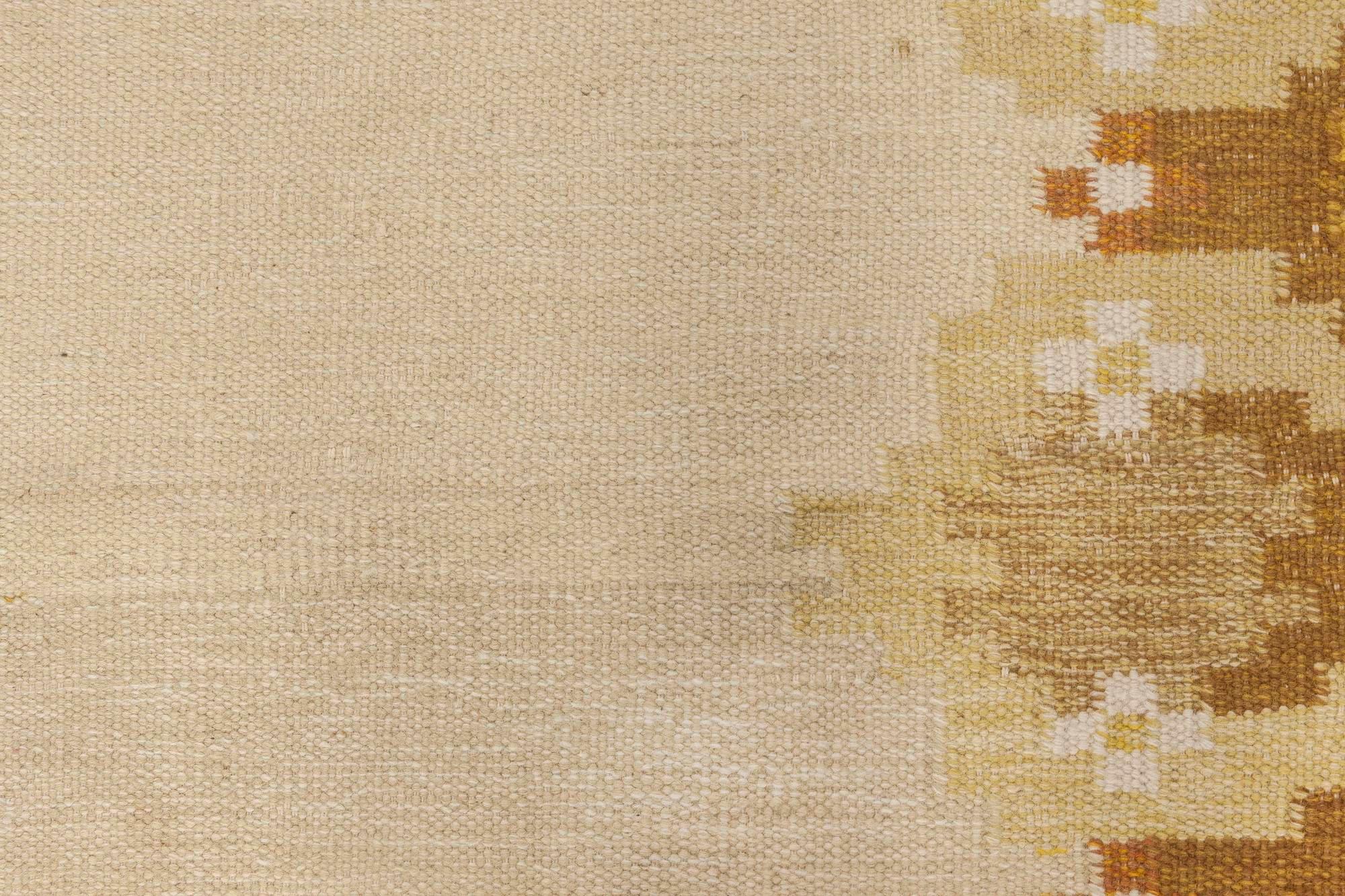 Mid-Century Modern Tapis suédois à tissage plat du milieu du 20e siècle Doris Leslie Blau en vente