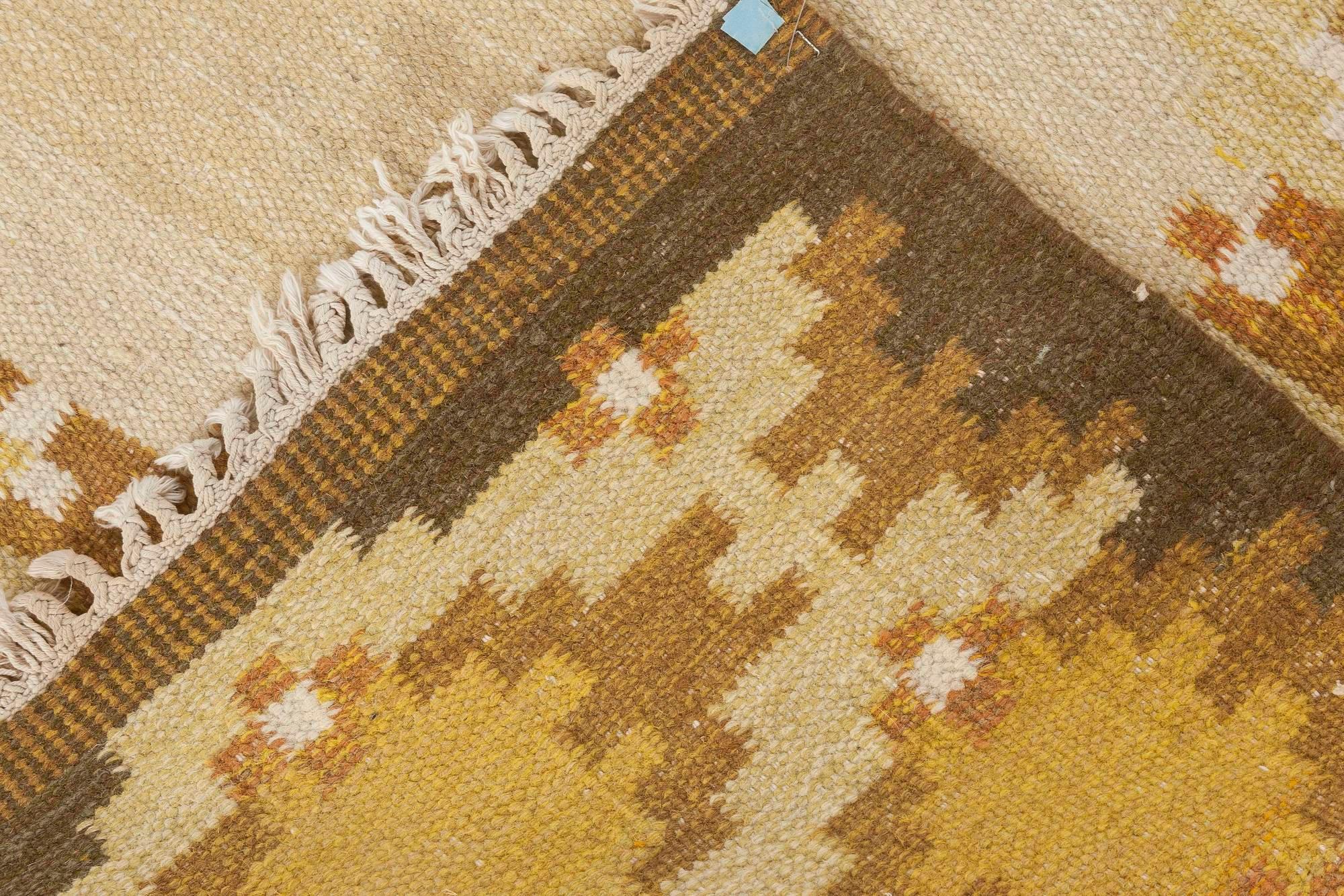 Tapis suédois à tissage plat du milieu du 20e siècle Doris Leslie Blau Bon état - En vente à New York, NY
