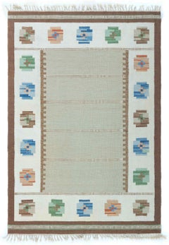 Doris Leslie Blau Mid-20th Century Swedish Flat Weave Rug