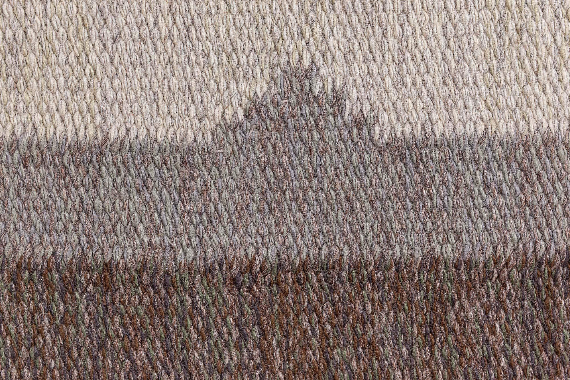 Mid-Century moderno Doris Leslie Blau Mid-20th Century Swedish Flat-weave Wool Rug in vendita