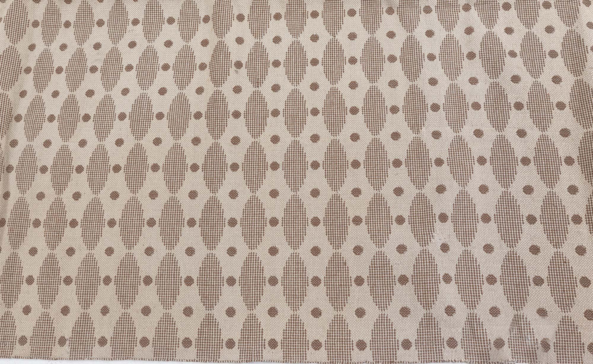 Doris Leslie Blauer schwedischer Flachgewebeteppich im Vintage-Stil (Schwedisch) im Angebot