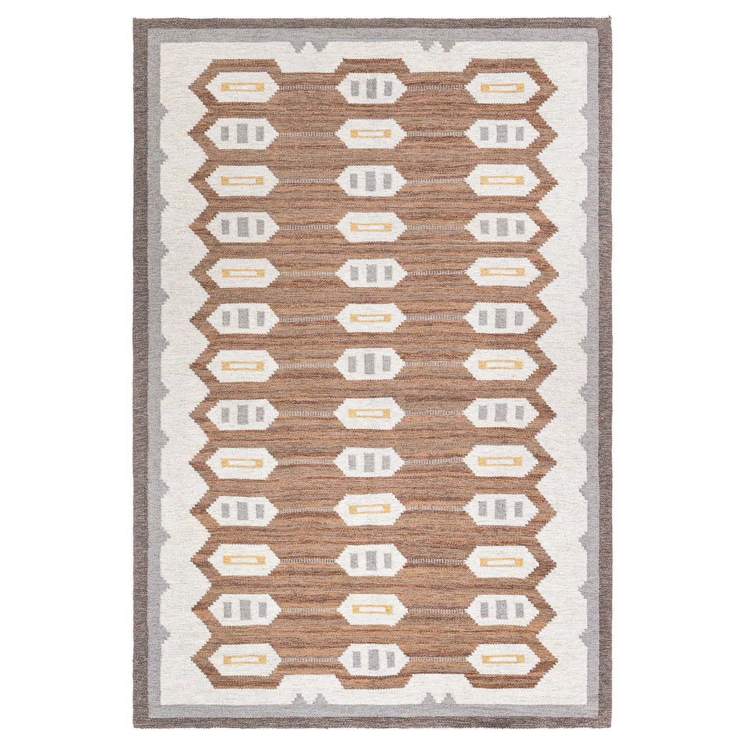 Doris Leslie Blau Mid-20th Century Swedish Flat-weave Wool Rug