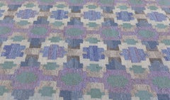 Doris Leslie Blau Mid-20th Century Swedish Flat Woven Rug by Judith Johansson