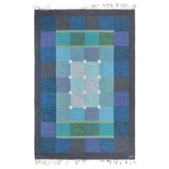 Doris Leslie Blau Mid-20th Century Swedish Flat Woven Rug by Ulla Pakdal