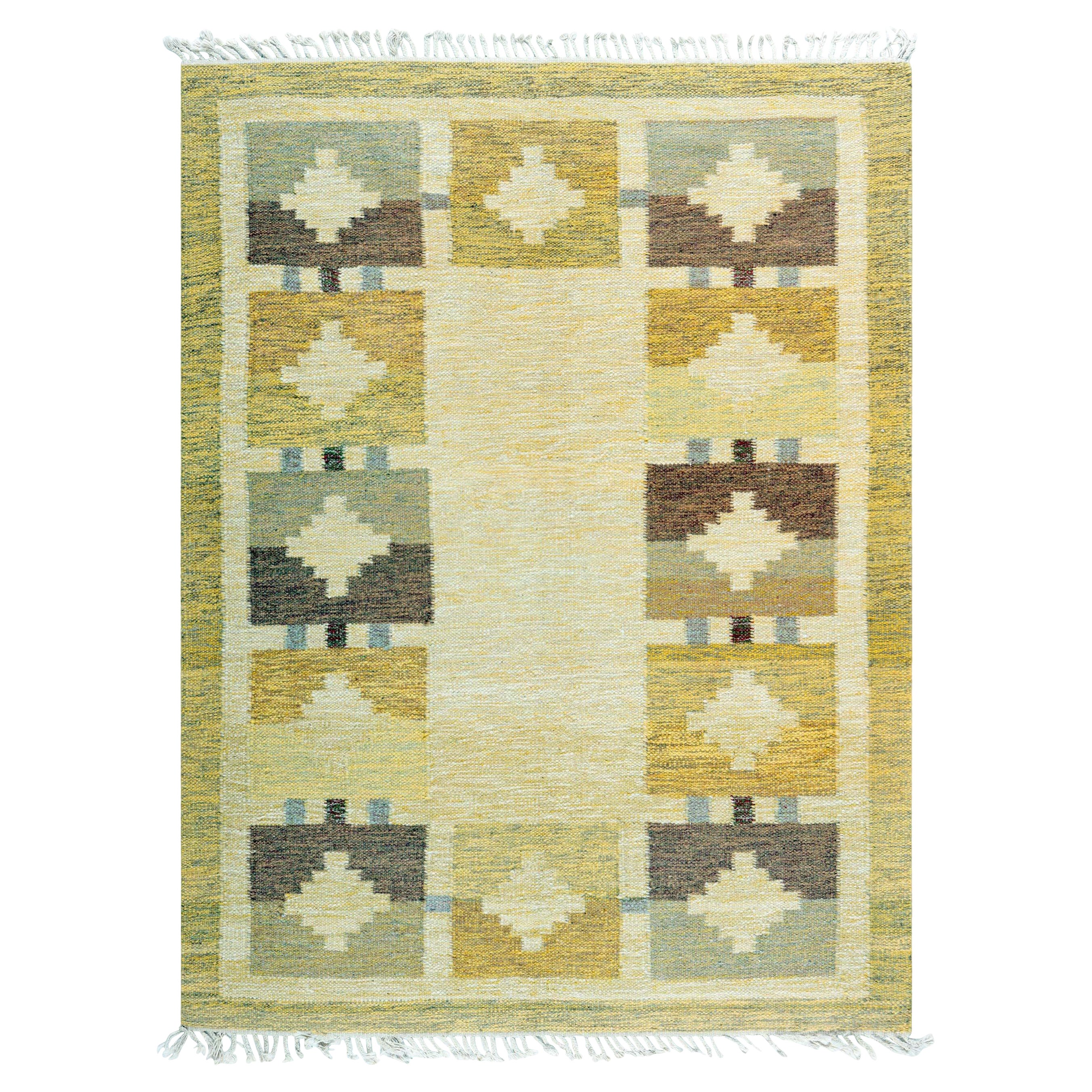 Doris Leslie Blau Mid-20th Century Swedish Flat Woven Rug