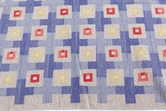 Doris Leslie Blau Mid-20th Century Swedish Geometric Flat Weave Wool Rug