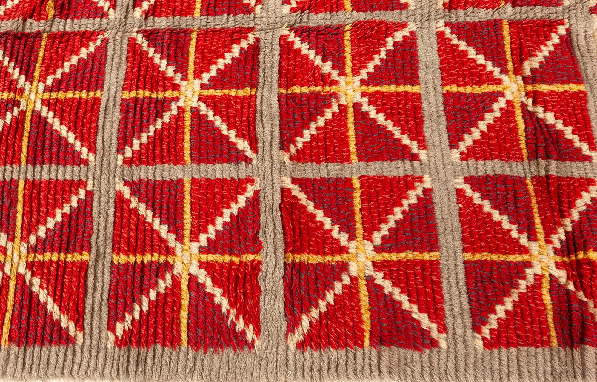Mid-Century Modern Tapis suédois du milieu du 20e siècle, noué à la main Doris Leslie Blau en vente