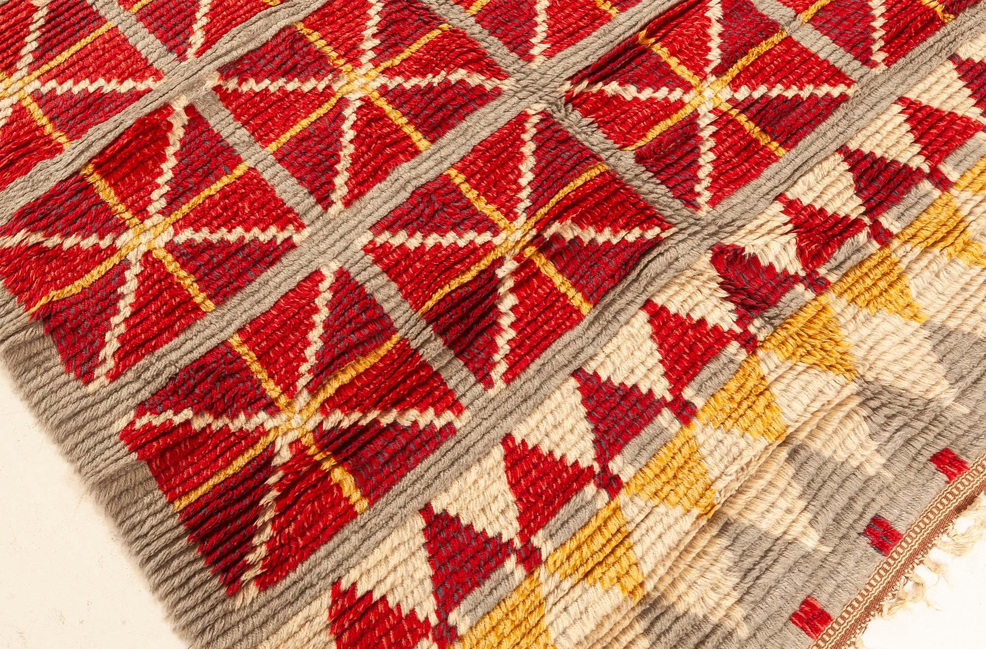 Tapis suédois du milieu du 20e siècle, noué à la main Doris Leslie Blau Bon état - En vente à New York, NY