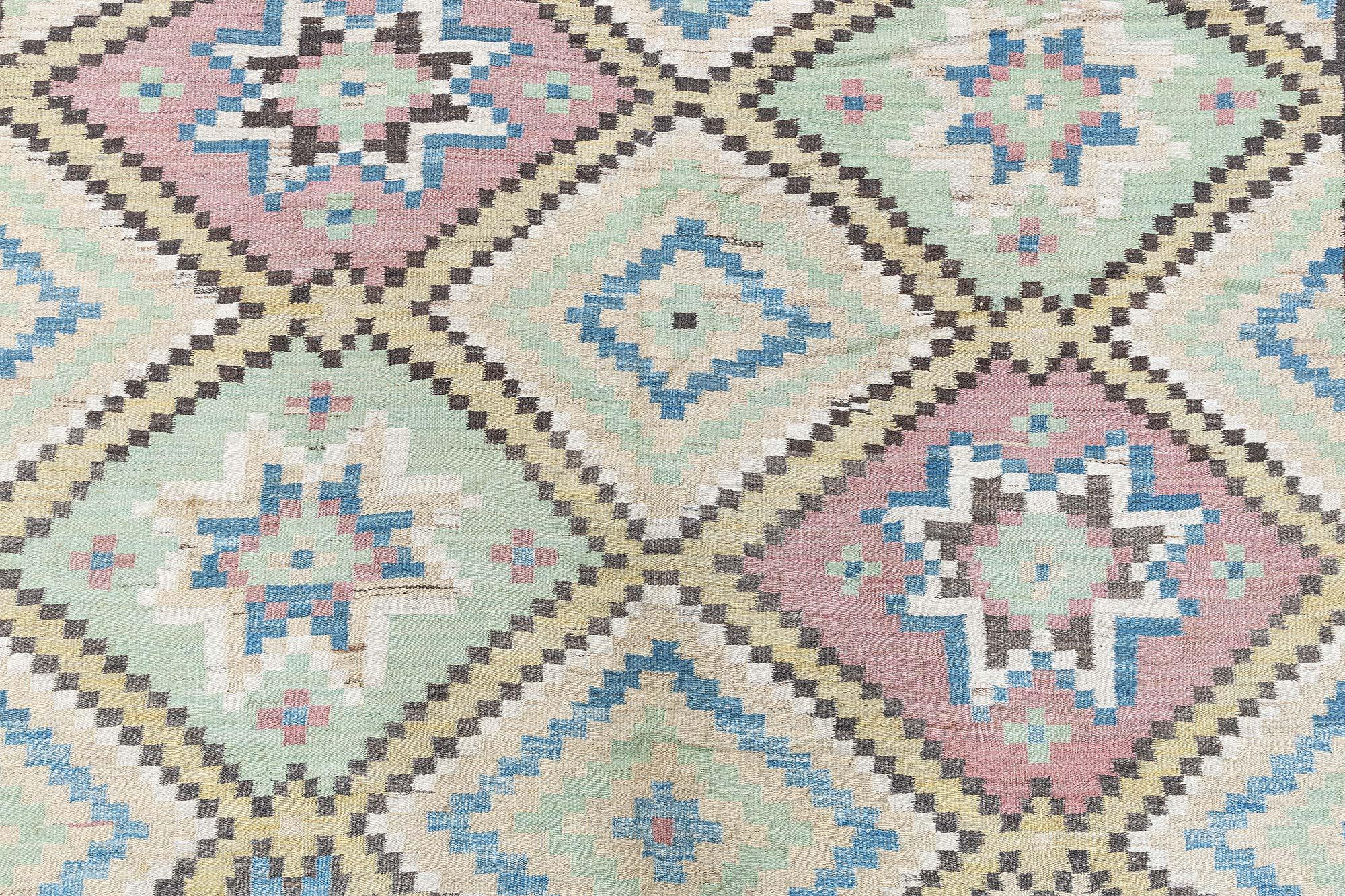 Mid-Century Modern Doris Leslie Blau Mid-20th century Swedish Handmade Wool Rug For Sale