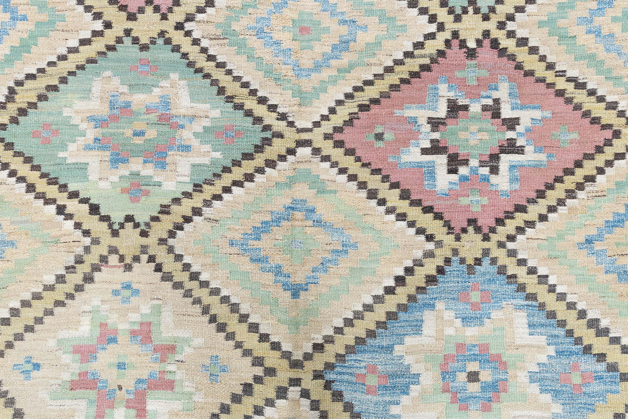 Hand-Woven Doris Leslie Blau Mid-20th century Swedish Handmade Wool Rug For Sale