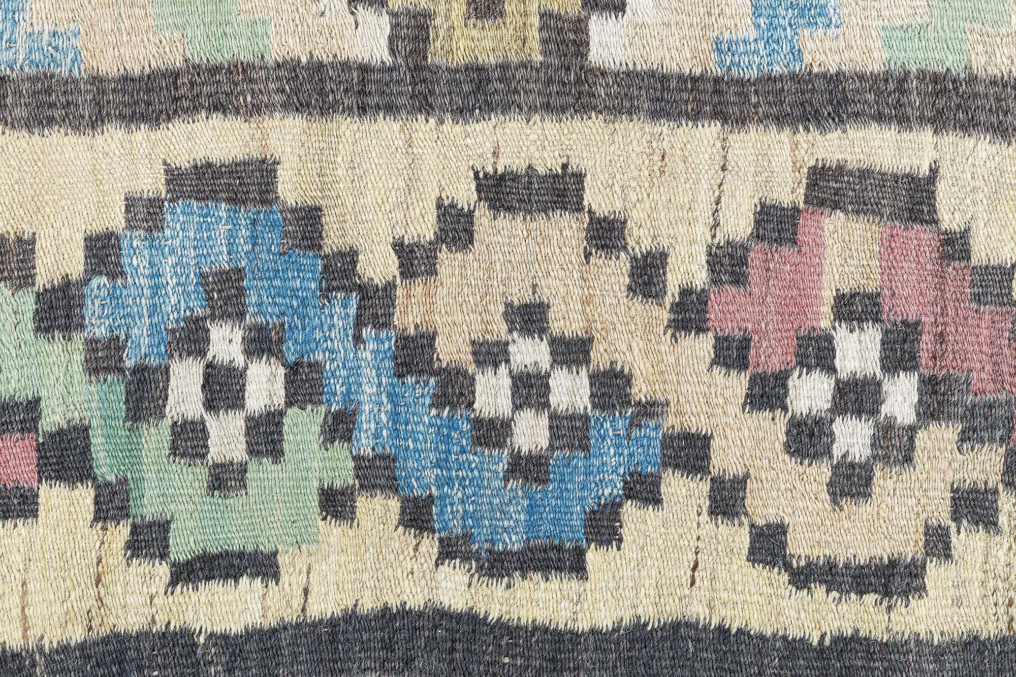 Doris Leslie Blau Mid-20th century Swedish Handmade Wool Rug For Sale 3