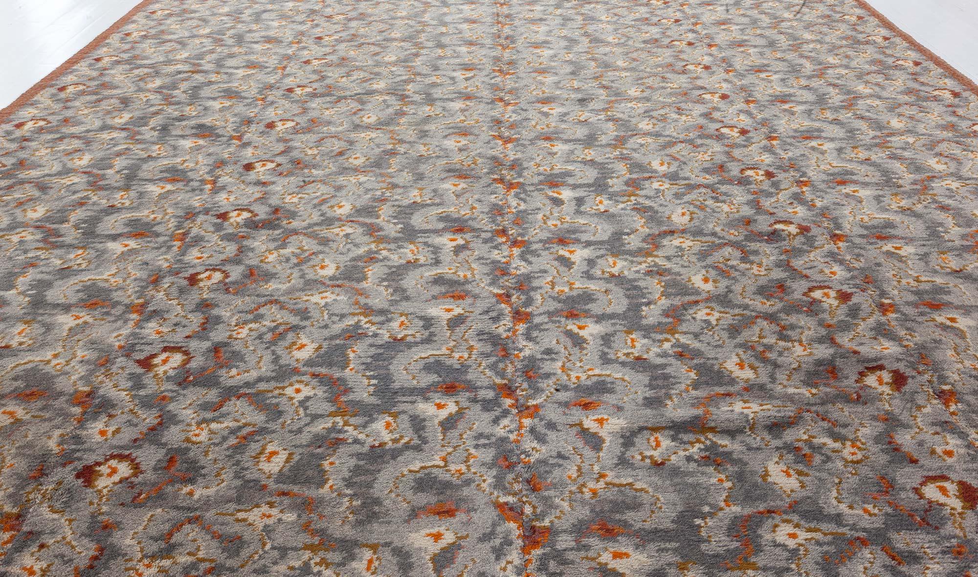 Mid-Century Modern Doris Leslie Blau Mid-20th Century Swedish Pile Rug by Konstfliten, Gothenburg For Sale