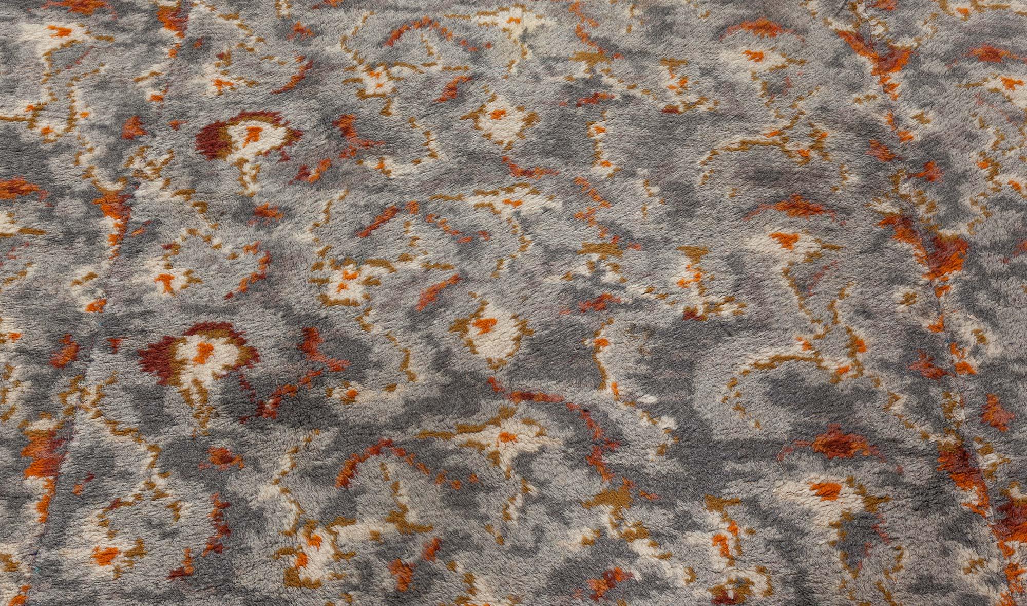 Mid-Century Modern Doris Leslie Blau Mid-20th Century Swedish Pile Rug by Konstfliten, Gothenburg For Sale