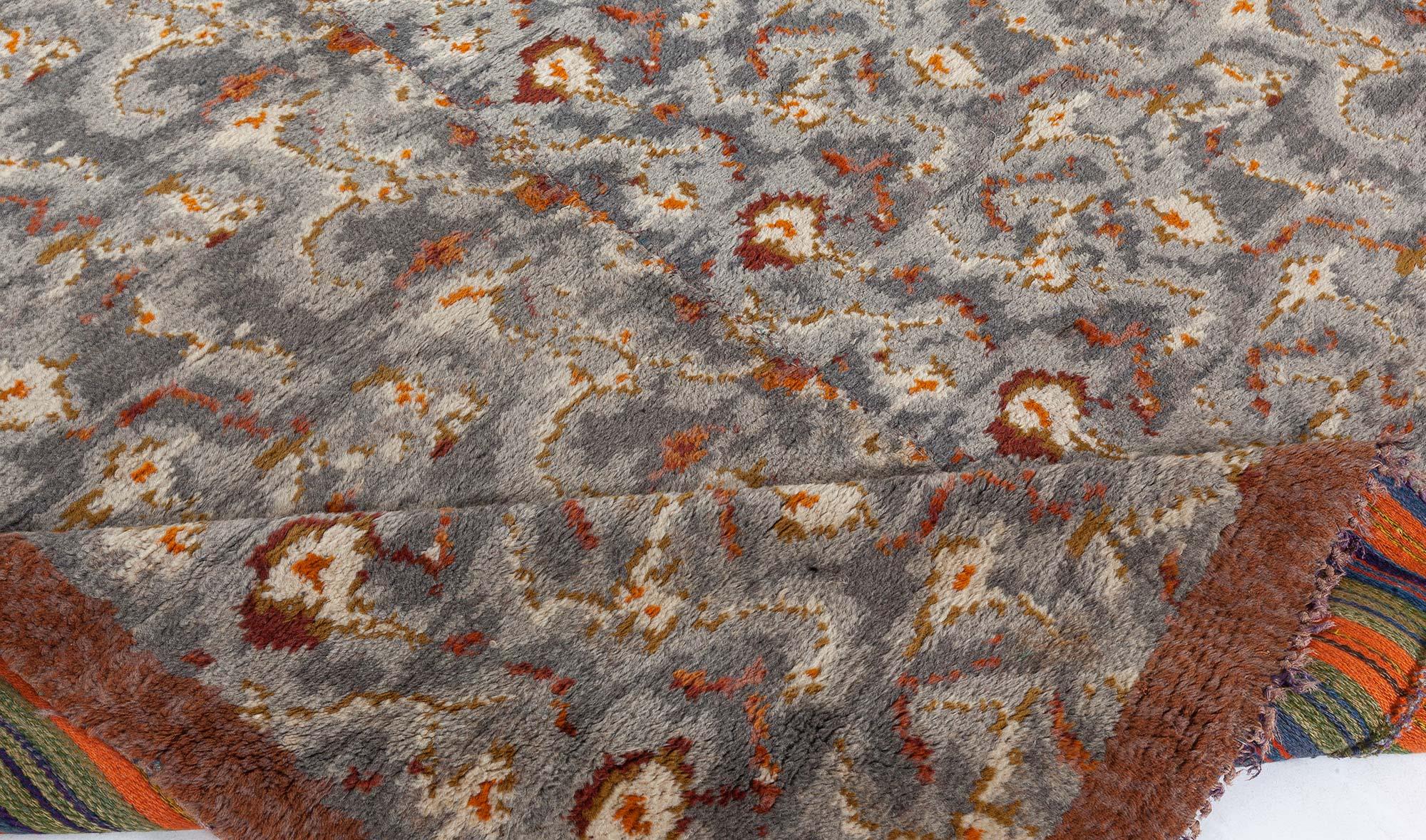 Scandinavian Doris Leslie Blau Mid-20th Century Swedish Pile Rug by Konstfliten, Gothenburg For Sale