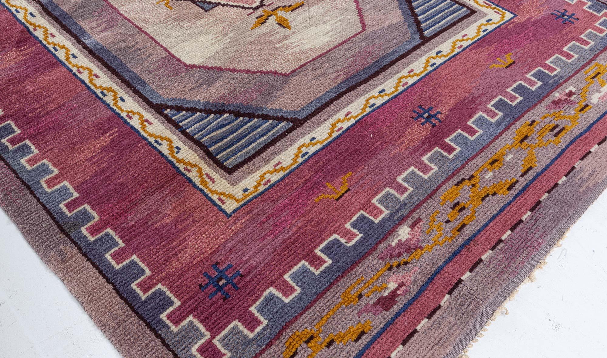Mid-Century Modern Tapis suédois à poils Doris Leslie Blau du milieu du 20e siècle par Martha Ghan en vente