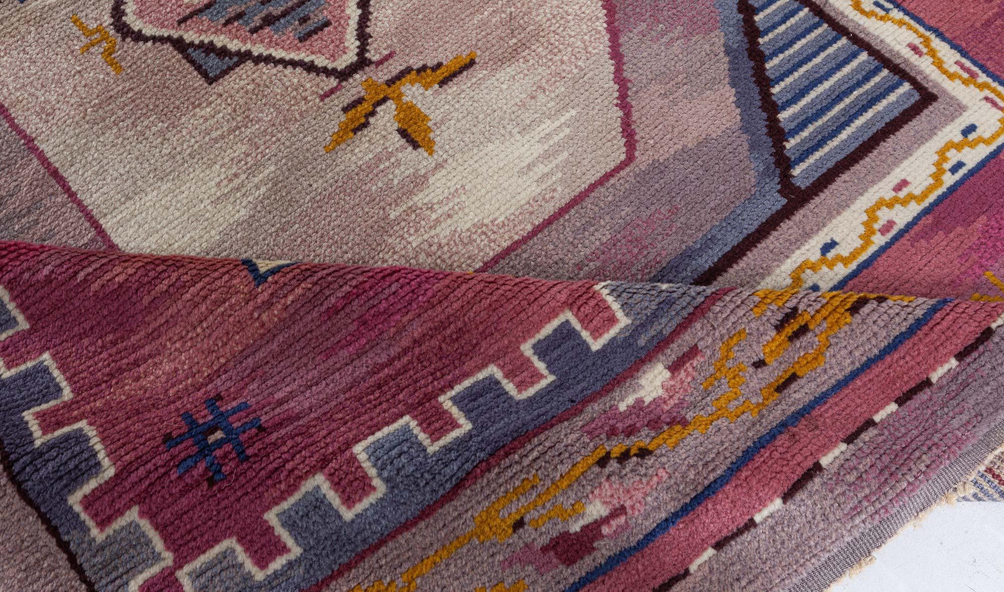 Scandinave Tapis suédois à poils Doris Leslie Blau du milieu du 20e siècle par Martha Ghan en vente