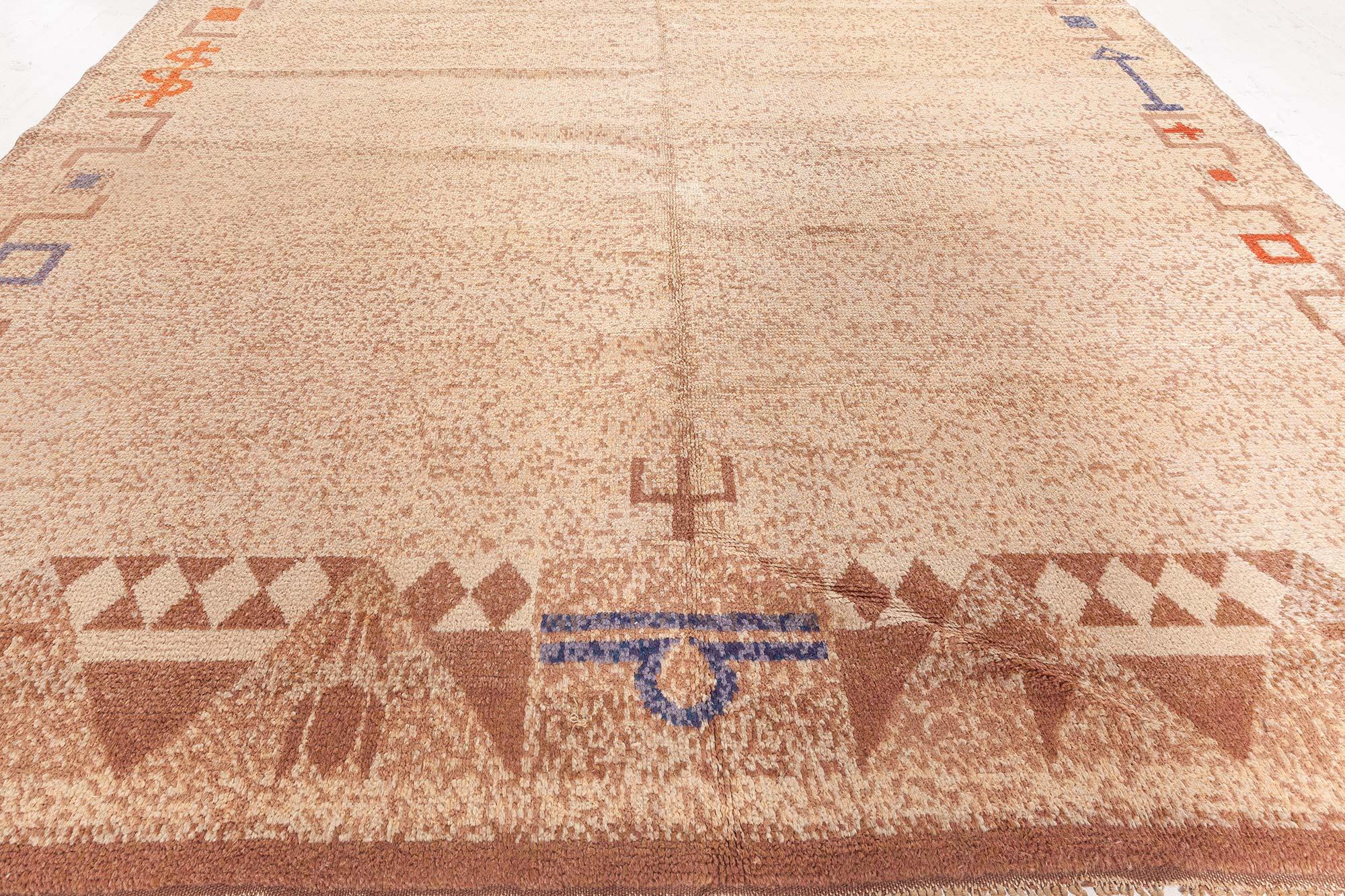 Doris Leslie Blau Alfombra de pelo sueco de mediados del siglo XX en venta 1
