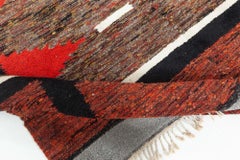 Doris Leslie Blau Mid-20th Century Vintage Swedish Red Rag Rug