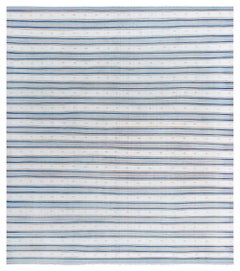 Doris Leslie Blau Mid-Century Dhurrie Light Beige Hand-Knotted Rug