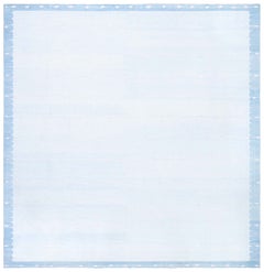 Tappeto Dhurrie della metà del secolo di Doris Leslie Blau, azzurro, fatto a mano