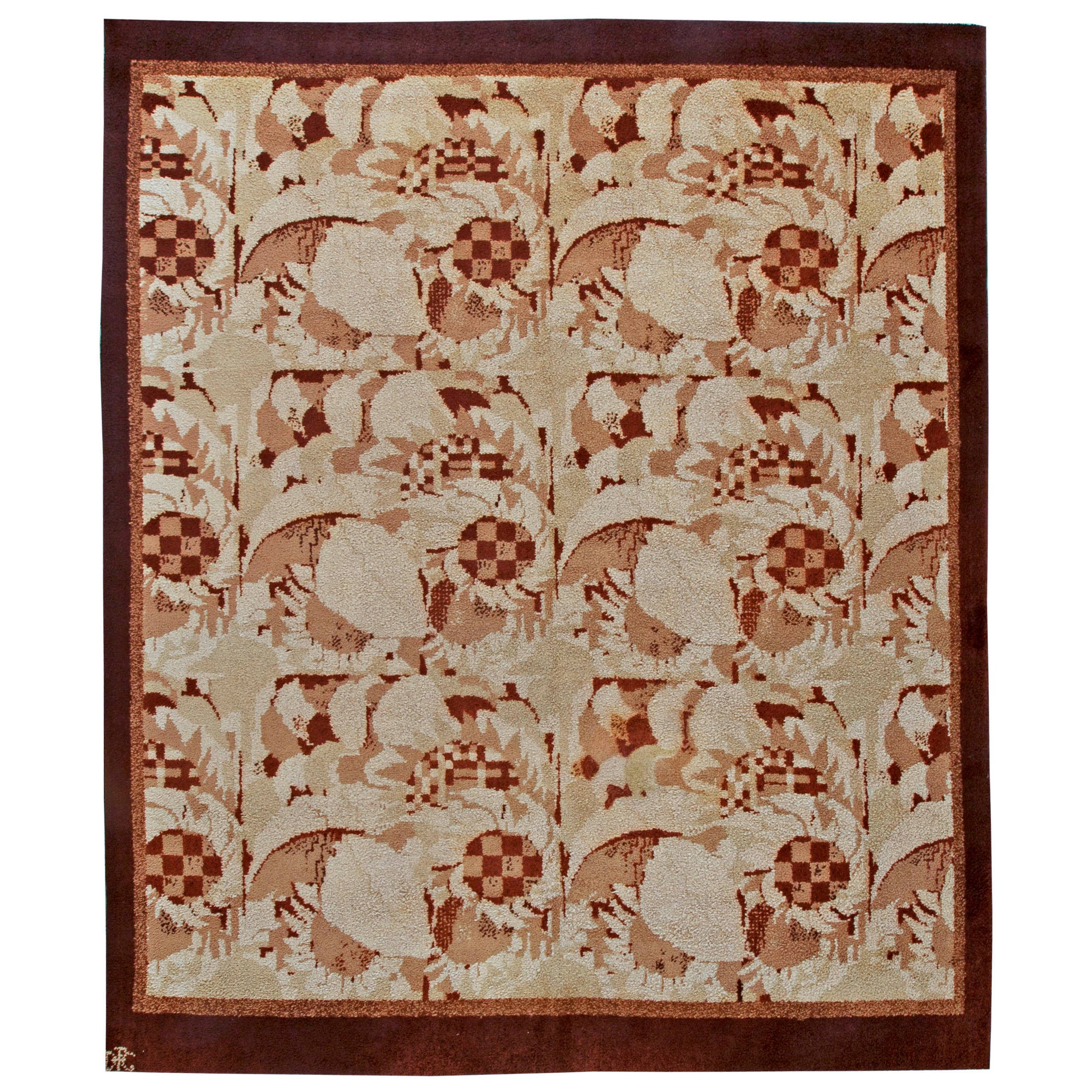 Doris Leslie Blau Mid-Century French Art Deco Rug by Noël Hostens