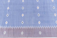 Doris Leslie Blau Mid-Century Indian Dhurrie Lavender Flatweave Cotton Rug