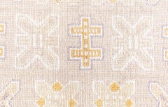 Doris Leslie Blau Mid-Century Scandinavian Geometric Classic Taupe Flatweave Rug