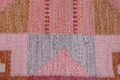 Alfombra escandinava de color beige de mediados de siglo, diseñada por Ingegerd Silow para Doris Leslie Blau