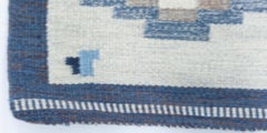 Doris Leslie Blau Mid-Century Swedish Slate Gray Flatweave Rug By Erik Lundberg