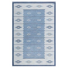 Doris Leslie Blau Mid-Century Swedish Slate Gray Flatweave Rug By Erik Lundberg