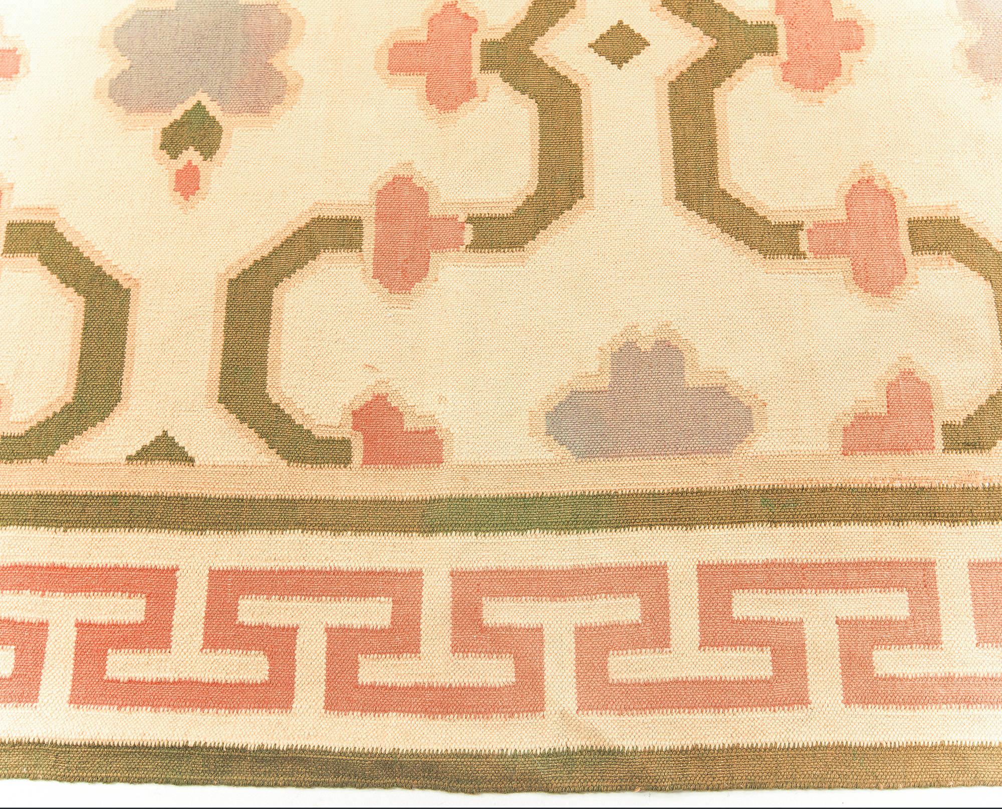 Tappeto Doris Leslie Blau Vintage Indian Dhurrie In condizioni buone in vendita a New York, NY