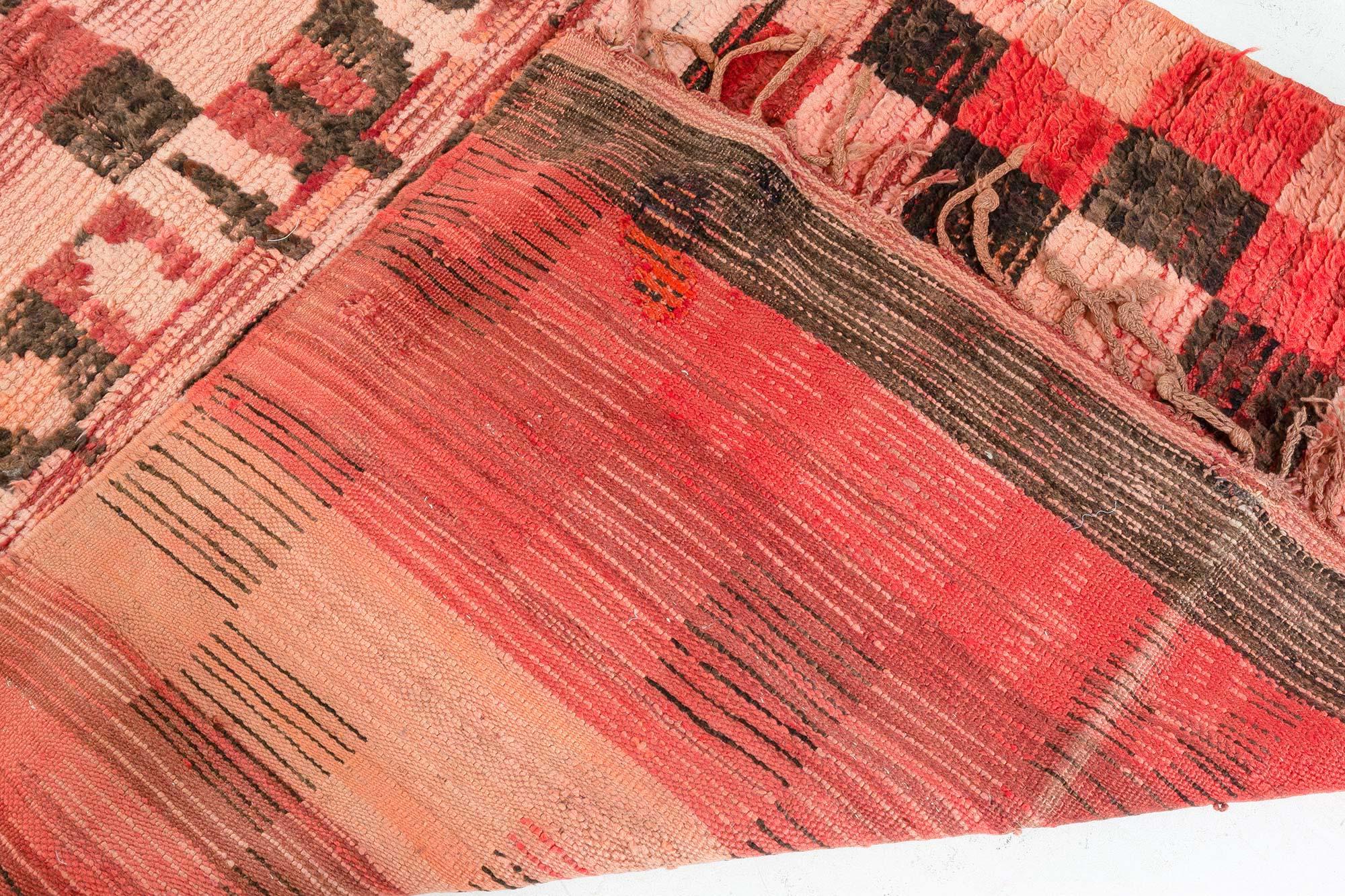 Laine Doris Leslie Blau Tapis marocain du milieu du siècle en vente