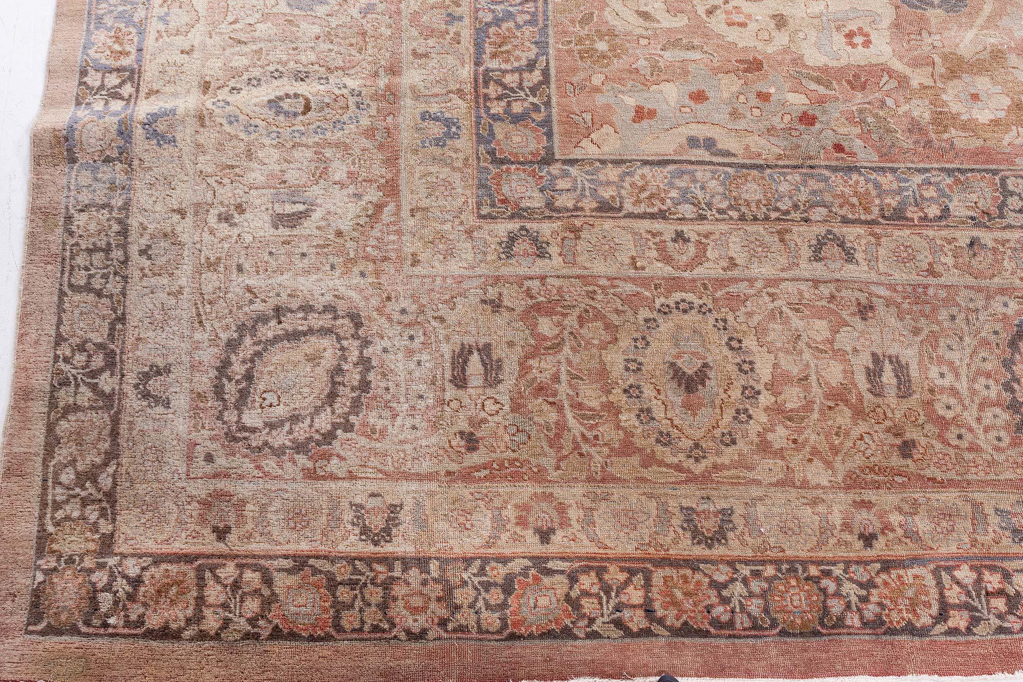 Persischer Tabriz-Teppich aus der Mitte des Jahrhunderts, handgeknüpft aus Wolle
Größe: 13'0