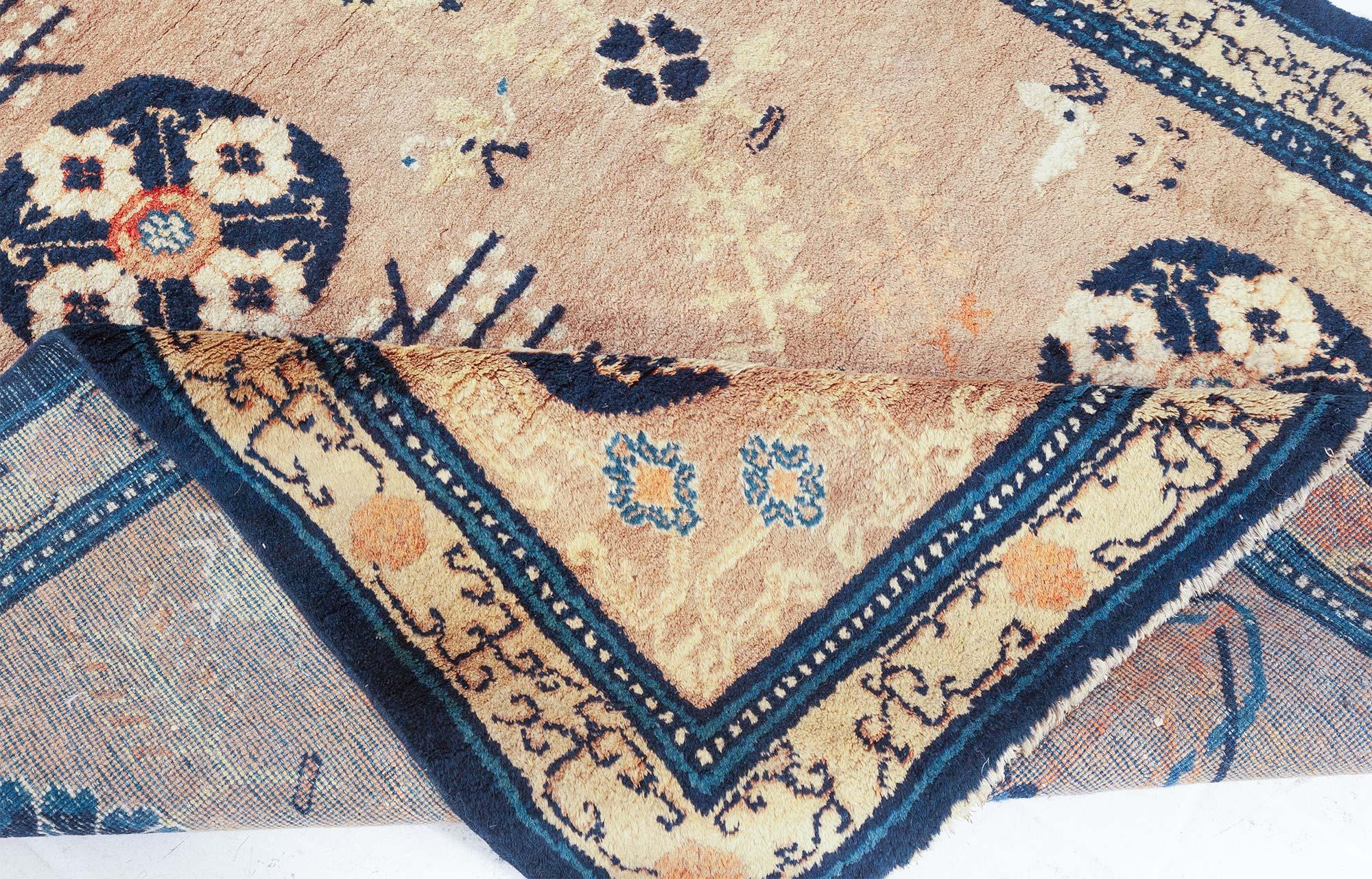 Mid-Century Modern Doris Leslie Blau Midcentury Samarkand Handmade Wool Carpet For Sale