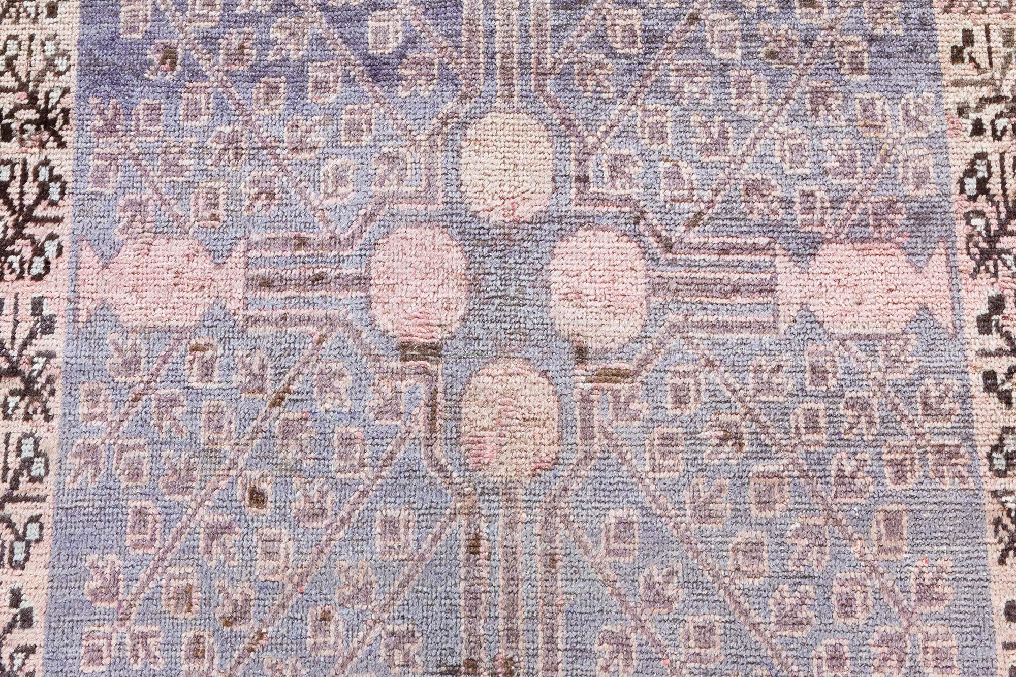 Afghan Doris Leslie Blau Midcentury Samarkand Tapis en laine fait main en vente