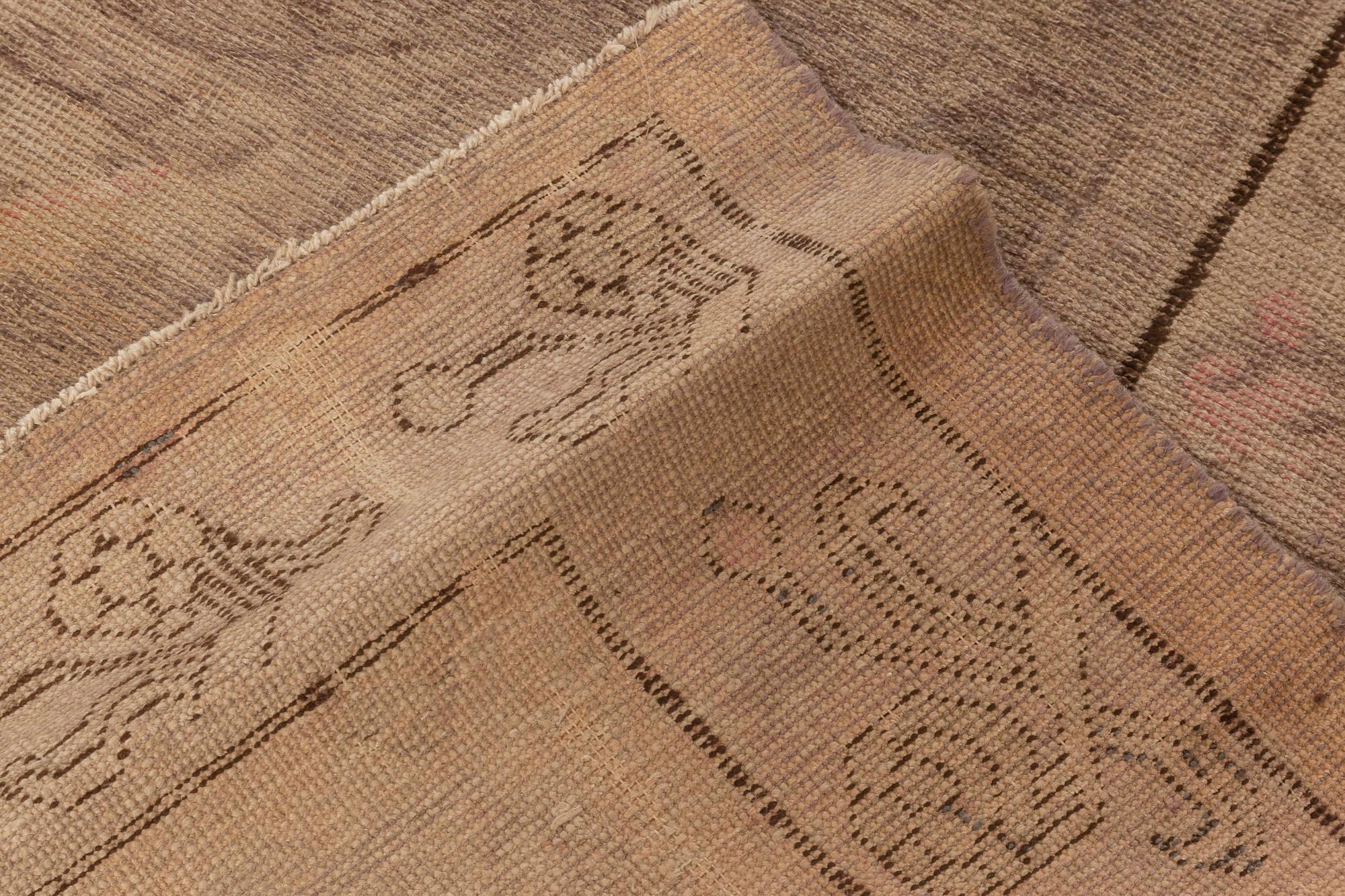 Doris Leslie Blau Alfombra de lana hecha a mano Samarcanda de mediados de siglo en Bueno estado para la venta en New York, NY